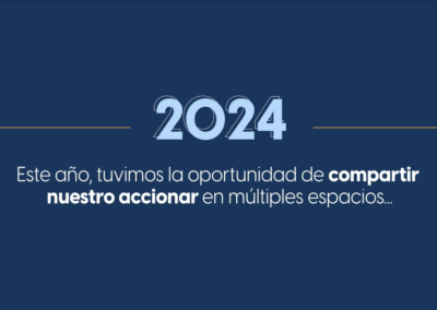 Un resumen de las oportunidades donde pudimos compartir nuestro accionar durante 2024